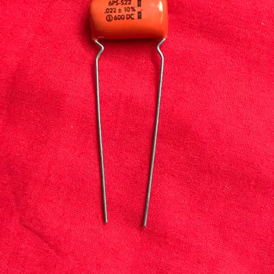 Sprague .022 uF 600V 6PS-S22 Sprague Orange Drop Capacitor +-10% 1970s Vintage Les Paul Tone Cap upgrade image 5
