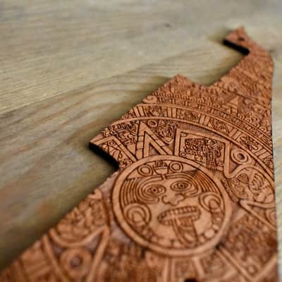 Handcrafted Cherrywood Pickguard for Gibson Les Paul Studio & Historic '59 – Laser-Engraved Custom Design image 5