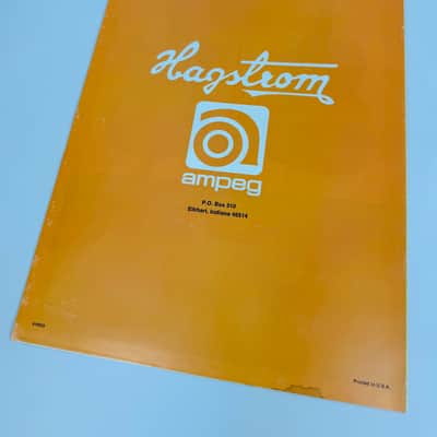 Ampeg/Hagstrom Foldout Poster 1970 image 2
