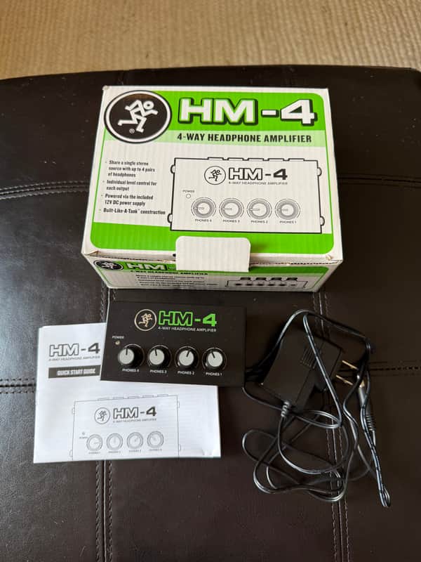 Mackie HM-4 4-Way Headphone Amplifier 2018 - Present - Black image 1