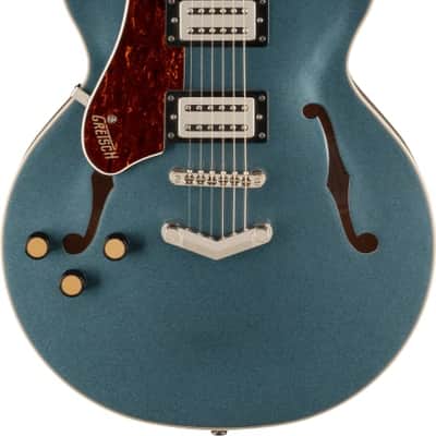 Gretsch G2622LH Streamliner Center Block Double-Cut Guitar with V-Stoptail, Left-Handed, Broad'Tron BT-3S Pickups, Laurel Fingerboard, Gunmetal image 2