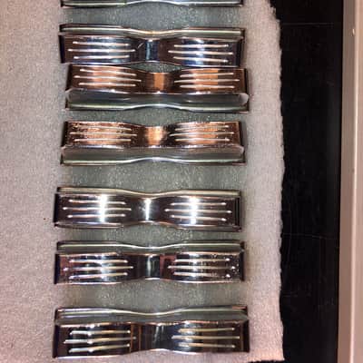 8 Complete Sets of Ludwig WFL Tension Rods & Claws & Lug Casings Club Date 1950s - 1960s - Nickel image 17
