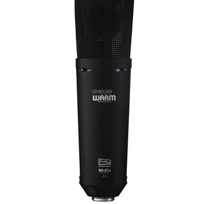 Warm Audio WA-87 R2 Large Diaphragm Multipattern Condenser Microphone  Black image 1