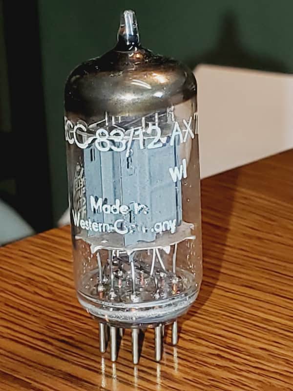 12AX7/ECC83 Telefunken Ribbed Plate MaxiPreamp2/TV7 tested (1) tube lot image 1