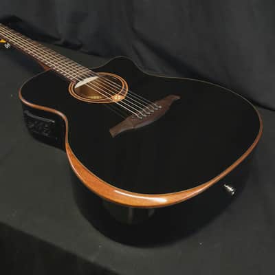 Lag Tramontane T118ABCE-BLK Acoustic Electric Guitar w/ Gig Bag image 10