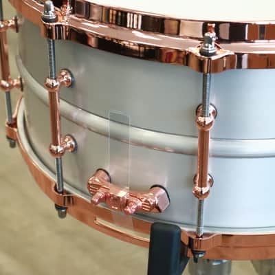 Ludwig 6.5x14" Acrophonic Snare Drum with Copper Hardware (LM405DTC) image 4