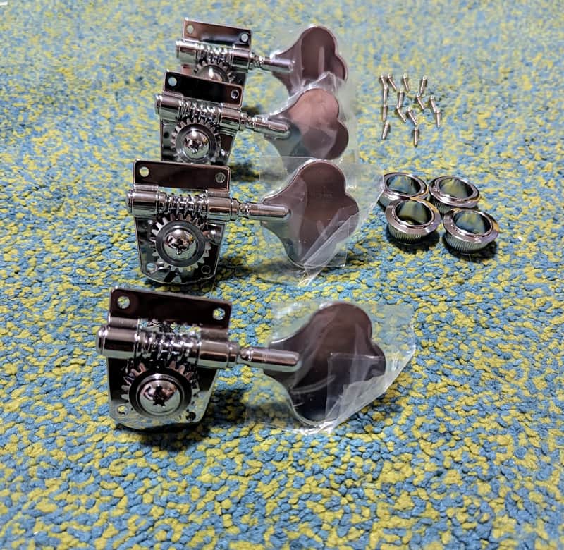 Unknown Vintage bass tuners 2010s - Chrome image 1