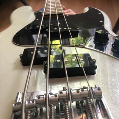 Fender Blacktop Jazz Bass 2012 2014 - White Chrome Pearl image 8