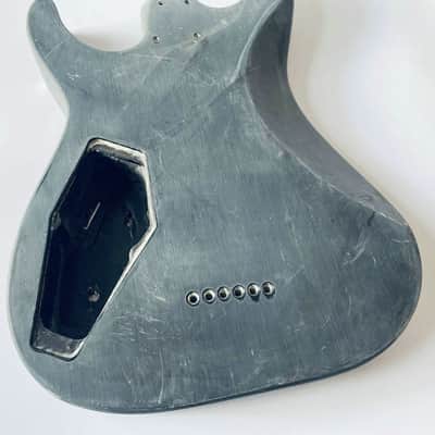 Custom DIY Project HH Black Guitar Body image 4