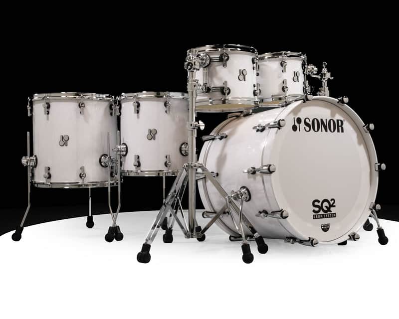 Sonor SQ2 5pc Vintage Beech Kit - White Sparkle 10/12/14/16/22