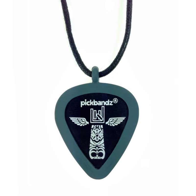 2023 Pickbandz Pickbandz guitar pick NECKLACE Timberwolf Grey