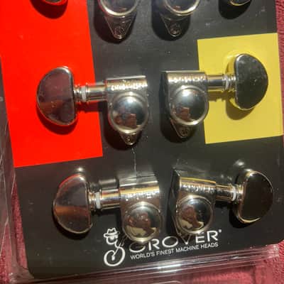 Grover Rotomatics 102 Series Standard Tuning Machines Chrome 2020s - Chrome image 2