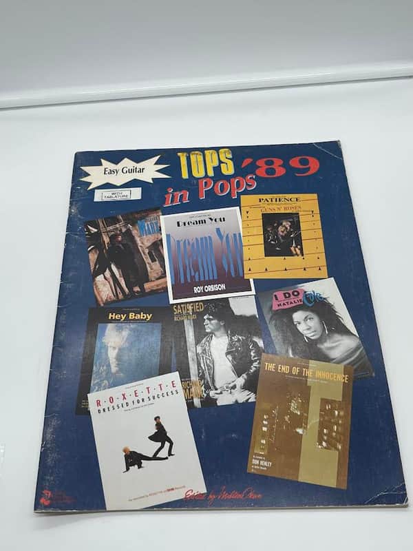 Cherry Lane Tops In Pops '89 Easy Guitar Tab Book