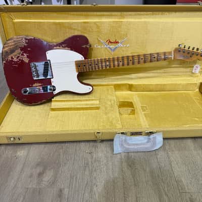 Fender Custom Shop LTD 50s C-WAH PINE ESQUIRE SUPER HEAVY RELIC AGED CIMARRON RED image 1