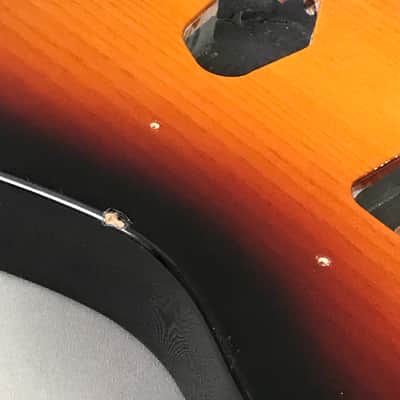 LEFTY Fender Telecaster Left Tele Sunburst Solid Alder Guitar Body Aged Relic 4.9 lb image 6