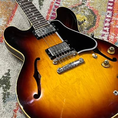 Vintage 1961 Gibson ES-335 Semi-Hollow in Sunburst with Original Lifton Case image 2