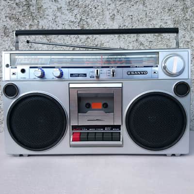 Sanyo M 9820K 1984 Vintage Boombox, Portable Stereo Radio, Cassette Tape Player image 1
