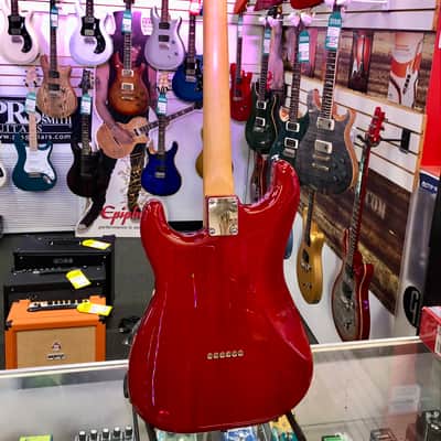 Fender Noventa Stratocaster, Crimson Red with Gig Bag - Pre Owned image 6