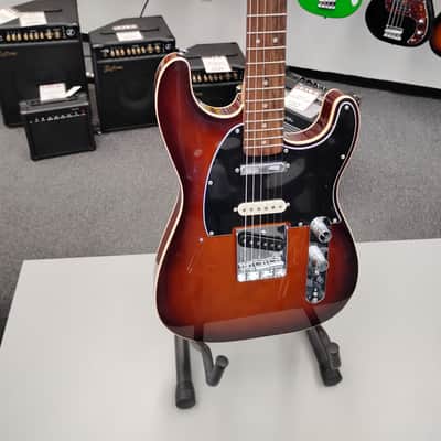 Squier Paranormal Custom Nashville Stratocaster Electric Guitar - Chocolate 2-tone Sunburst image 2