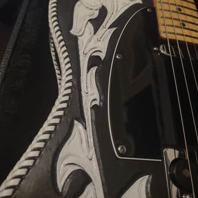 1997 Fender Telecaster American Standard w/Waylon Jennings-style Custom Leather Cover/Wrap & Hard Case image 7