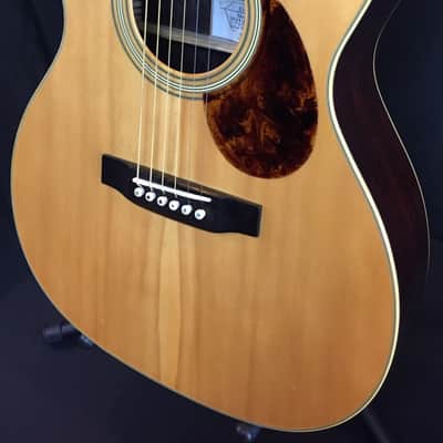 Johnson Carolina II Series JO27 All-Solid Auditorium Acoustic Guitar Natural image 4