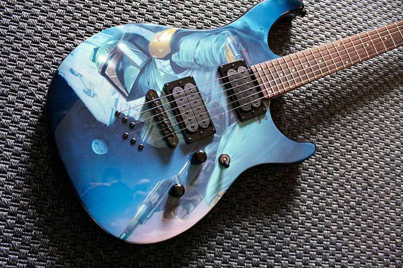 Peavey Predator ST String-Thru Star Wars Electric Guitar Boba Fett Graphic image 1