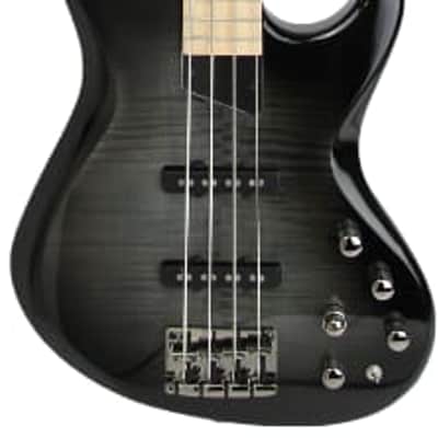 MTD Kingston Kingston Saratoga Deluxe 4 Trans Black Burst Gloss, Maple Fretboard image 6