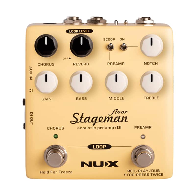 NUX NAP-5 Acoustic Pre-Amp w/ 60 Second Looper Pedal - Open Box image 1