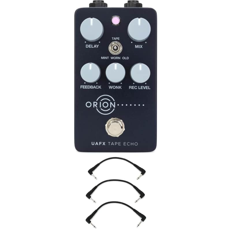 Universal Audio UAFX Orion Tape Echo Pedal and 3 Patch Cables image 1