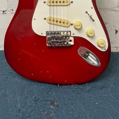 Memphis Stratocaster MIJ Electric Guitar c.1980 | Fresh Setup | Original Pickups | Candy Apple Red image 4