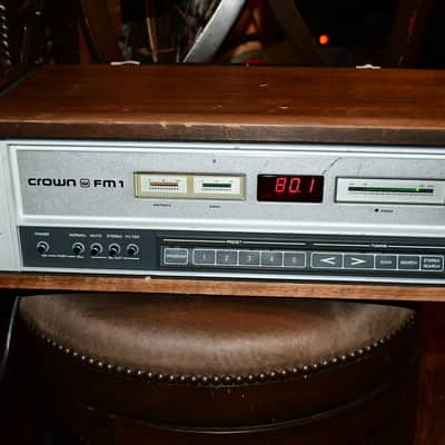 Crown International Radio Electronics FM1 Digital Tuner with wooden case Vintage sep25 #22 1979 - wood image 1