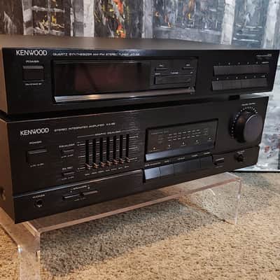 Kenwood The Kenwood KA-88 + KT-58 digital quartz-synthesizer AM/FM stereo tuner 1986 - Black image 5
