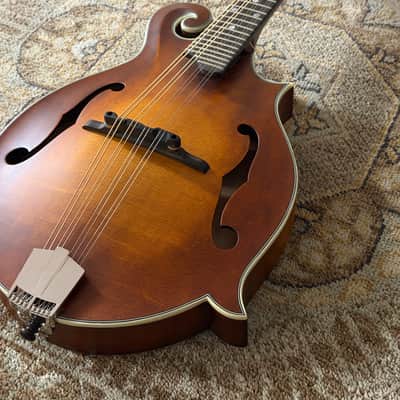 Eastman MD315-A-WN-AB, Adirondack, F-Style, Wide Neck Mandolin In Amberburst W/ Gig Bag & Free Pro Setup image 5