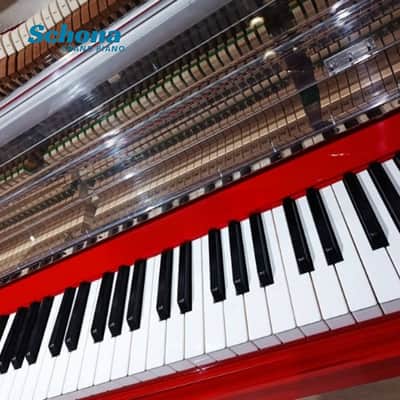 SCHONA UP-125 Custom Modern Luxury 88-Key Acrylic Crystal Upright Mechanical Piano Solid Wood Keyboard Soundboard image 11