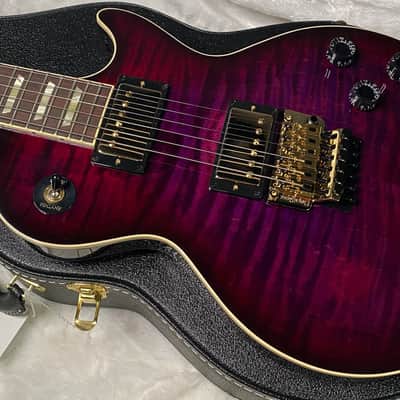 NEW! Gibson Custom Les Paul Axcess Standard Figured Top Floyd Rose Electric Guitar - Greatest Hits II - Authorized Dealer - Tri-Berry Burst - WOW! 8.3lbs - G07307 image 8