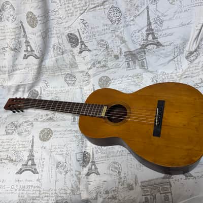 Harwood Parlor Guitar Circa 1895 - 1915 Ser #4512 Solid Brazilian Rosewood Back & Sides Premium Taylor Hard Shell Case image 7