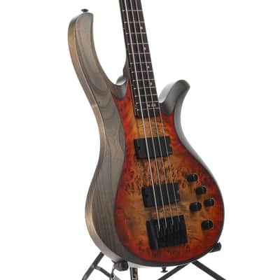 Schecter Riot-4 Bass - Inferno Burst, Poplar Burl Top, Great Tone (SR) (59024) image 3