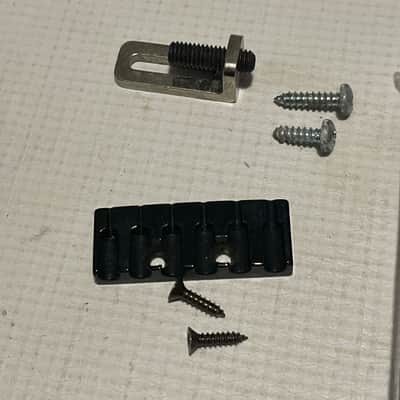2000's Made in Germany Floyd Rose Speedloader Black Tremolo Bridge Vibrato & Arm Set w/ Strings image 3