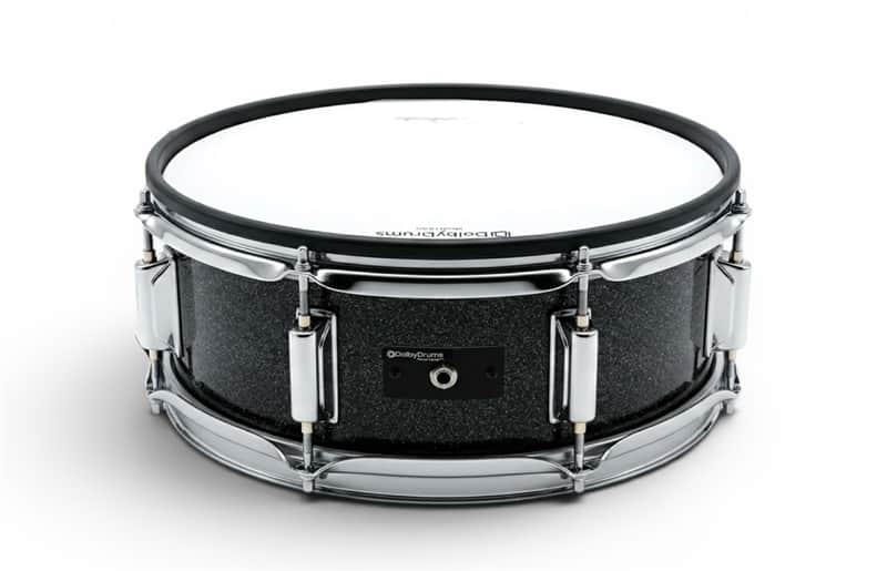 Dolby 14 x 5” Black Sparkle Electronic Snare w 6 Triggers for Roland Alesis image 1