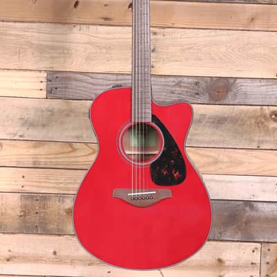 Yamaha FSX800C Acoustic/Electric Guitar Ruby  Red image 4
