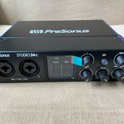 PreSonus Studio 24C 2x2 USB-C Audio / MIDI Interface 2019 - Present - Black image 4