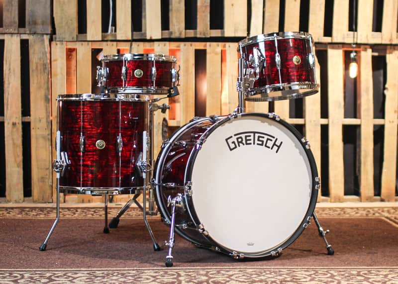 Gretsch Broadkaster Ruby Red Pearl Heritage Build Drum Set - 22,13,16,6.5x14 - SO#1226444 image 1