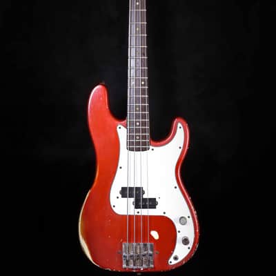 Fender Precision Bass with Rosewood Fretboard 1966 Candy Apple Red image 5
