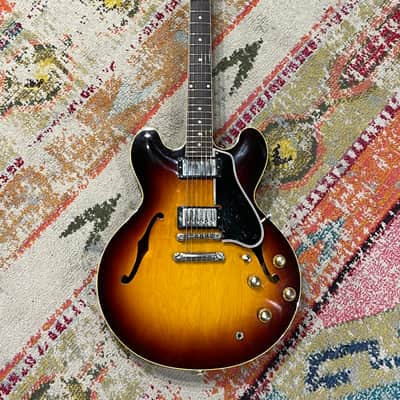 Vintage 1961 Gibson ES-335 Semi-Hollow in Sunburst with Original Lifton Case image 5