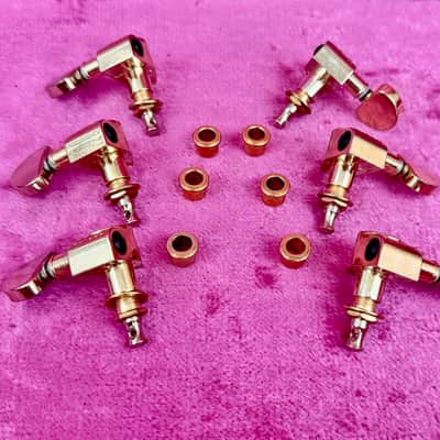 Used Grover Rotomatic Gold 3+3 Guitar Tuners-Tuning Machines 102G image 3