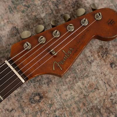 Fender Custom Shop Andy Hicks Master Built 1962 Roasted Stratocaster Ultimate Relic - Shell PInk image 19