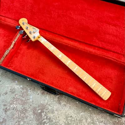 Fender Jazz Bass maple neck 4 bolt block inlay c 1970 original vintage USA 1969 1971 image 1