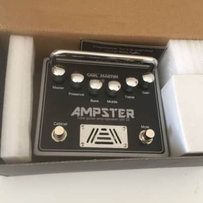 Carl Martin Ampster Tube Guitar Amp Speaker Sim DI Effects Pedal w/ Original box & paperwork image 2