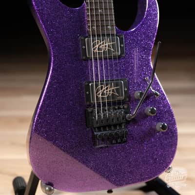 ESP KH-2 Kirk Hammett Signature Custom Shop Guitar – Purple Sparkle image 3