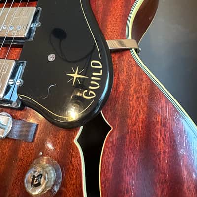 1962 GUILD SF-350 Stratford Starfire in Incredibly Rare All-Mahogany Cherry Finish image 6